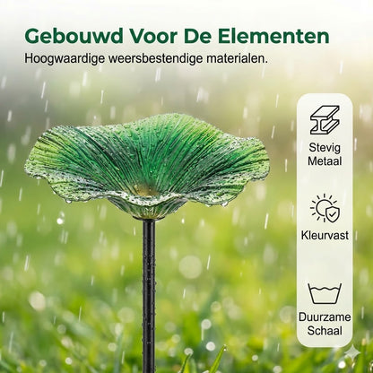 Kleurrijke Vogelvoederbak voor in de Tuin