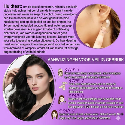 Levendige pomphaarkleuring
