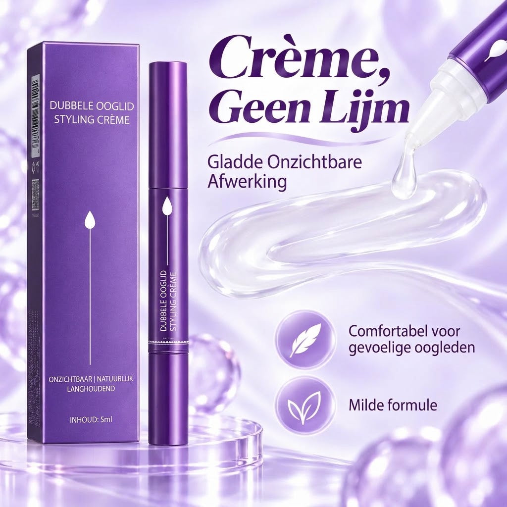 Onzichtbare ooglidcrèmepen voor natuurlijk gevormde dubbele oogleden