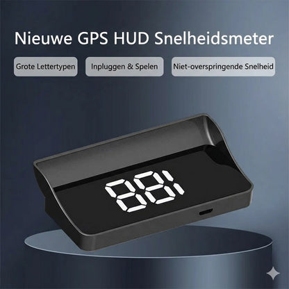 Snelheidsmeter met head-up display