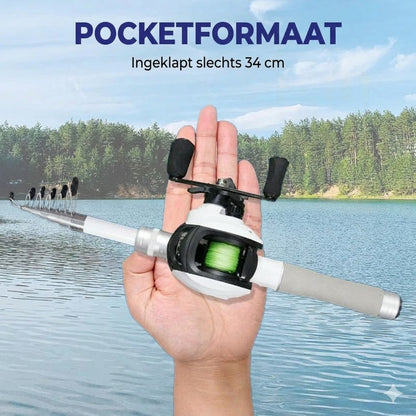 Draagbare telescopische hengel