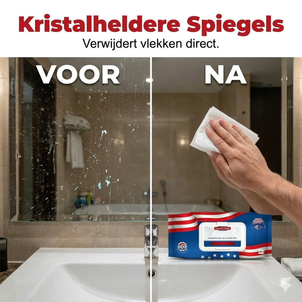US Nano Silver Ion Ultra-Clean-doekjes（80 Vellen/pak）