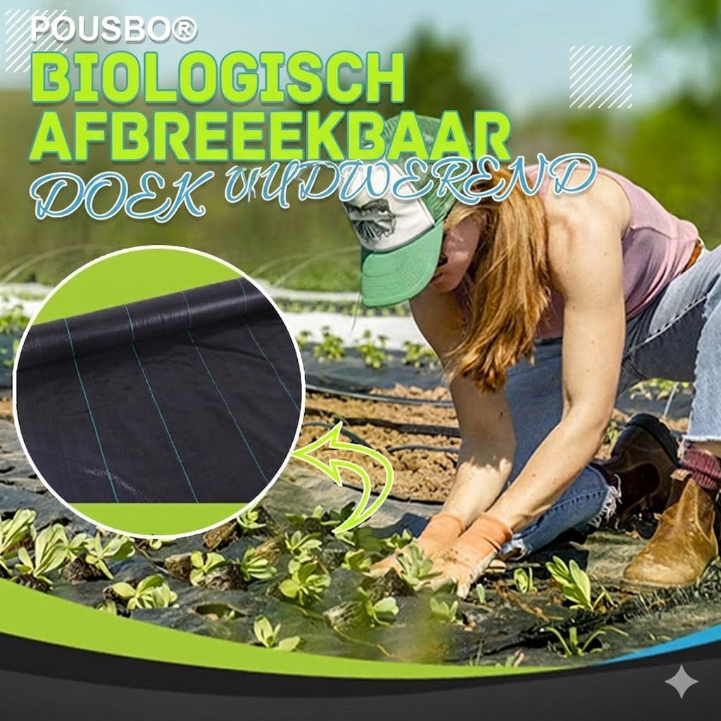 Biologisch afbreekbaar onkruidwerend doek