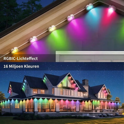 Slimme RGB lichtslinger voor buiten met app bediening