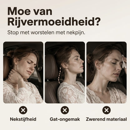 Universeel memory foam nekkussen voor auto