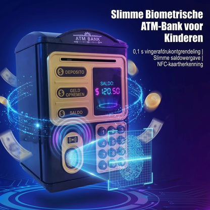 Automatische ATM spaarpot voor kinderen met wachtwoord
