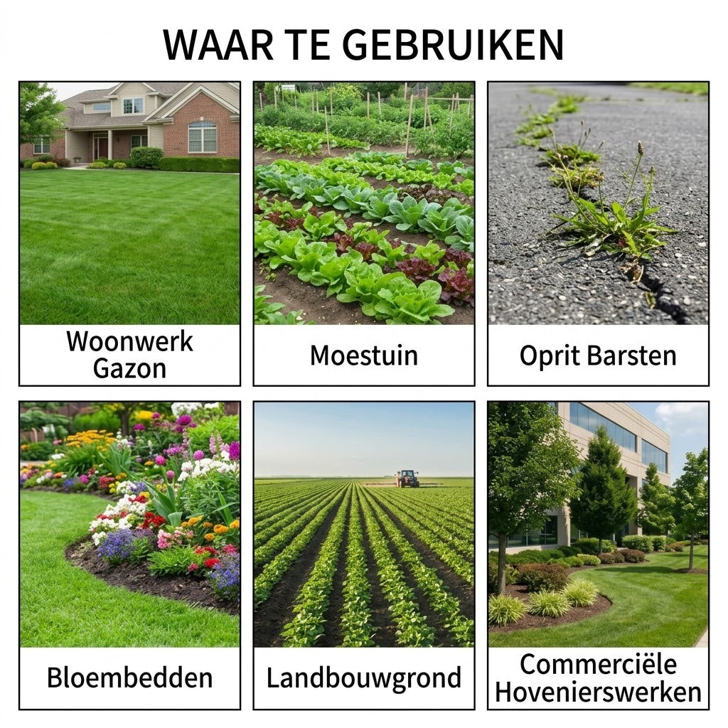2 in 1 onkruidverdelger voor tuin en terras
