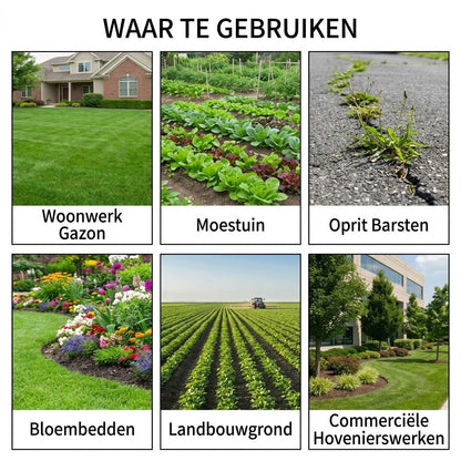 2 in 1 onkruidverdelger voor tuin en terras