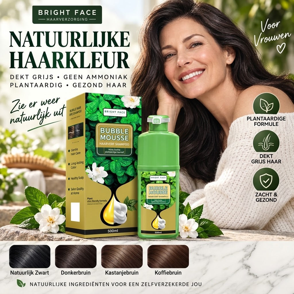 Langhoudende plantaardige schuimhaarverf zonder ammoniak