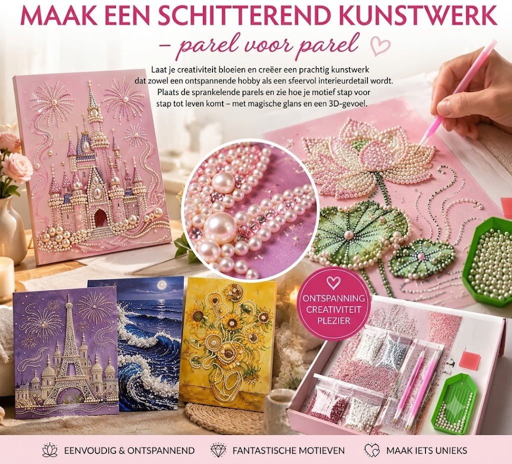 Diamond painting set met meerdere motieven