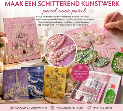 Diamond painting set met meerdere motieven