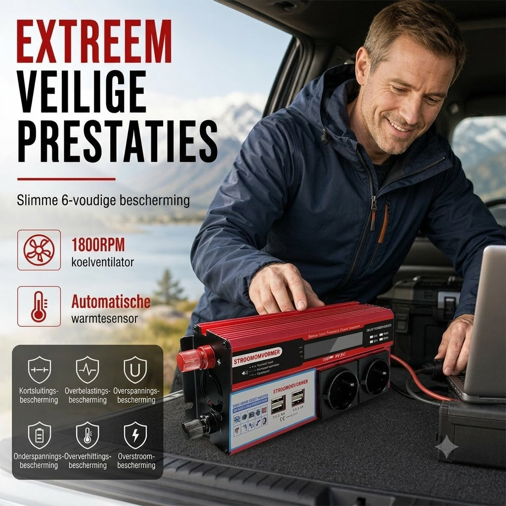 Auto Omvormer 12 V naar 230 V