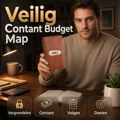 Spaarbinder met cijferslot voor contant geld