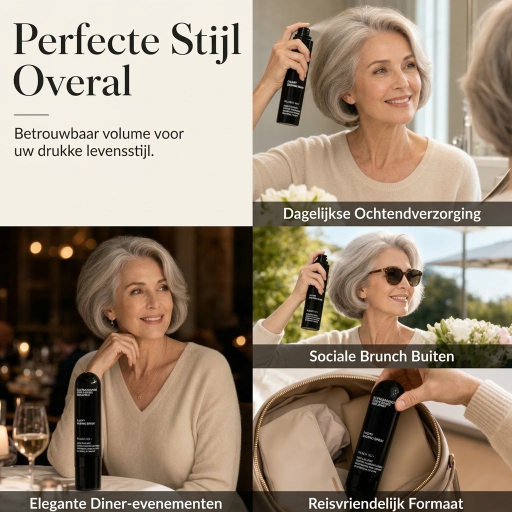 Volumegevende haarspray met perzikgeur voor fijn haar