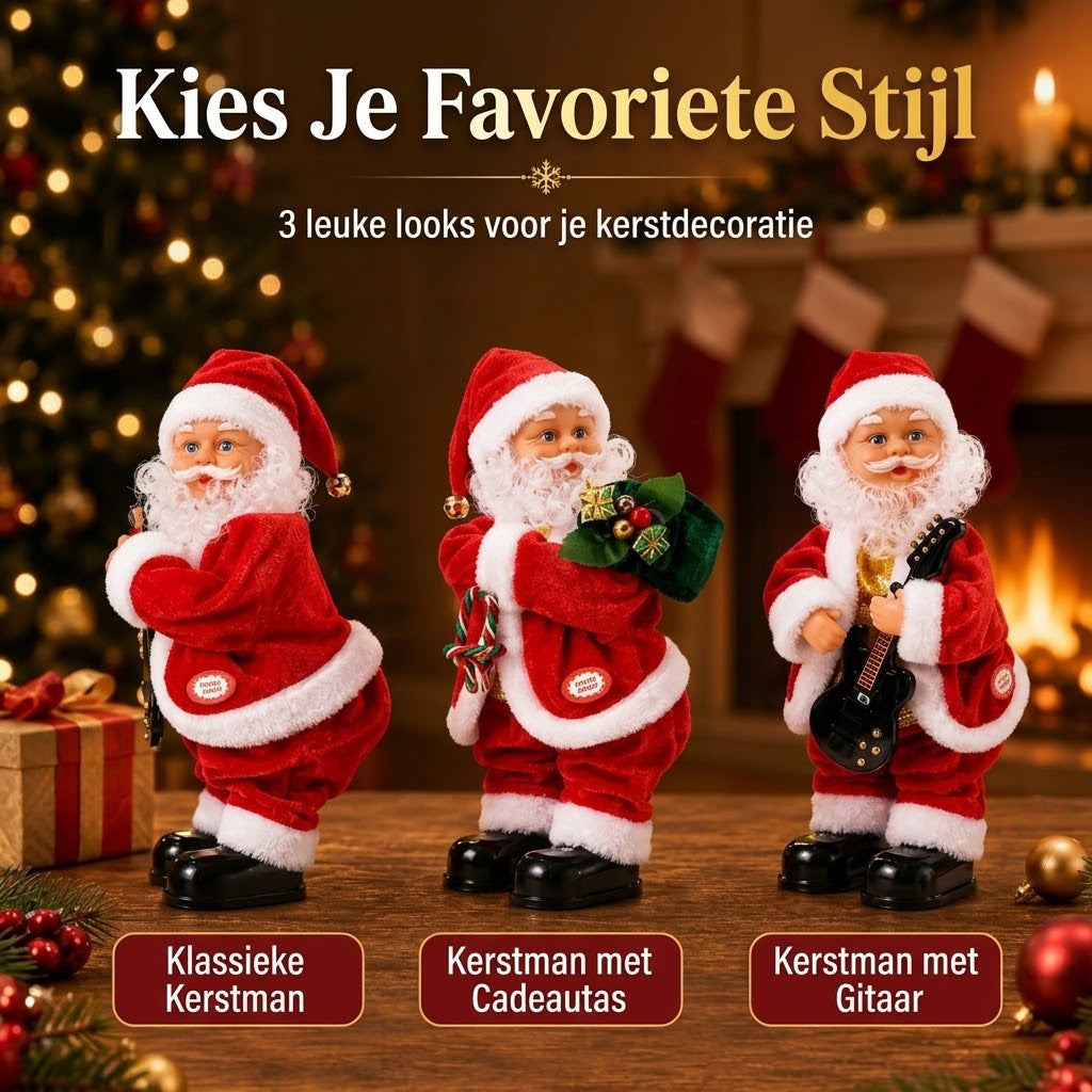 Dansende kerstman met muziek