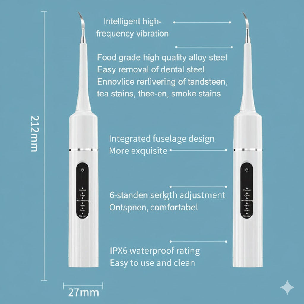 Professionele Multifunctionele & Multi-Snelheid Ultrasone Tandenreiniger