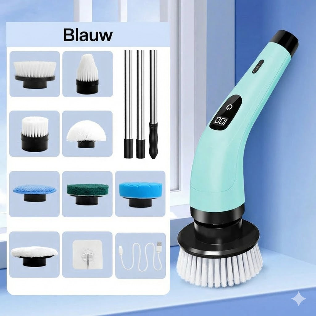 9-in-1 elektrische schoonmaakborstel