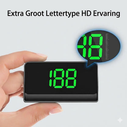 Snelheidsmeter met head-up display