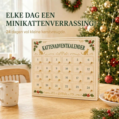 3D katten adventskalender met verrassingsdoosjes