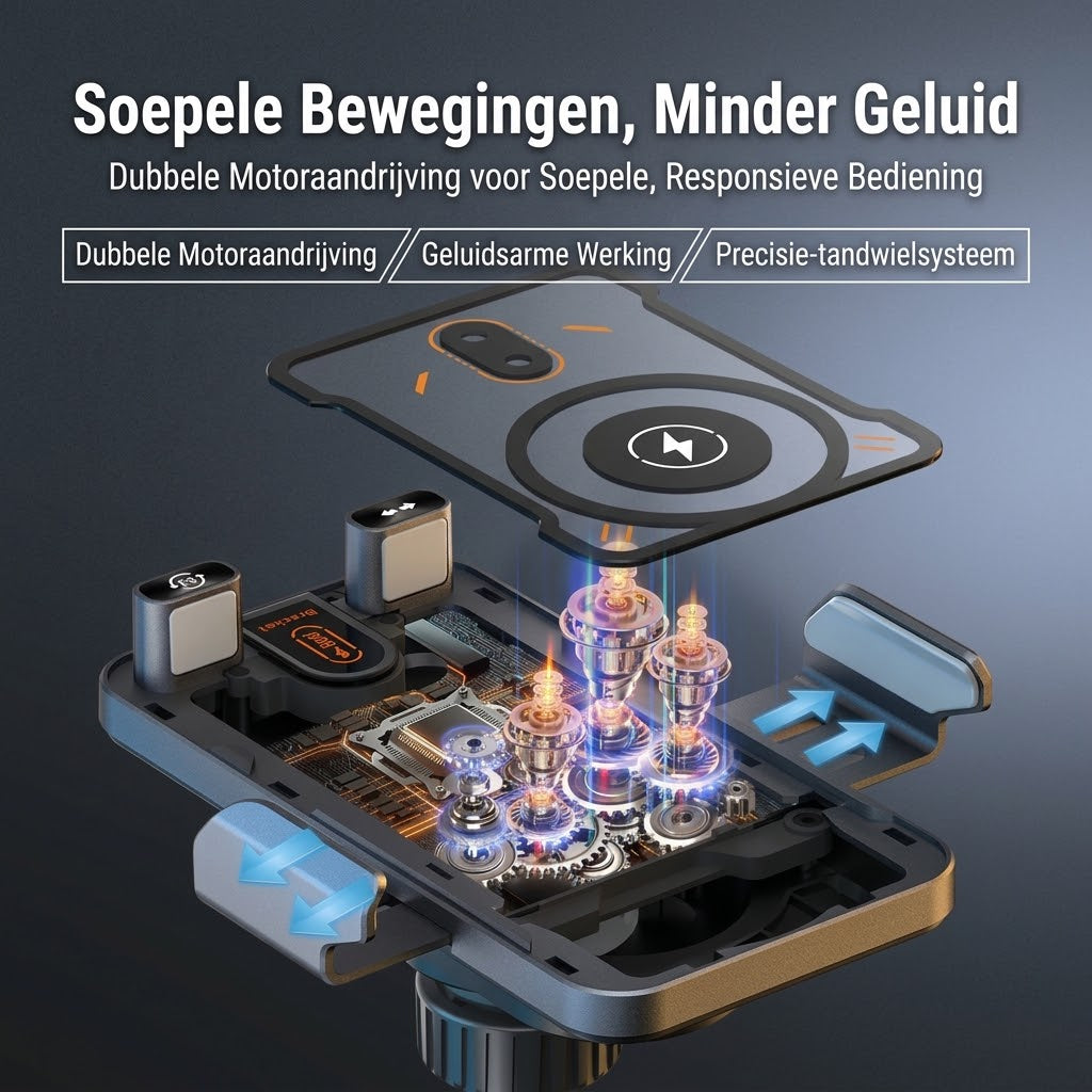 Draadloze autotelefoonhouder met oplaadfunctie