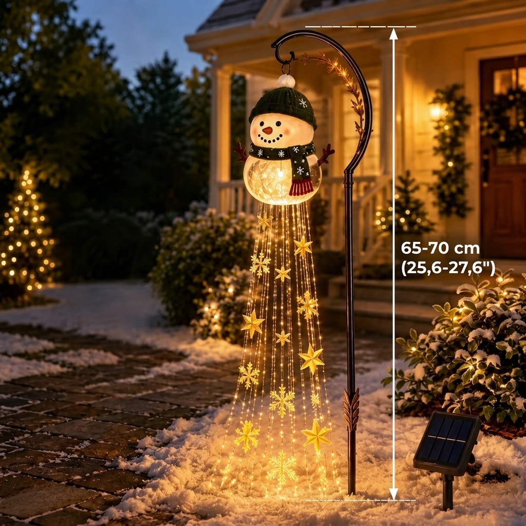 Snowman Magic Fountain LED tuinlamp