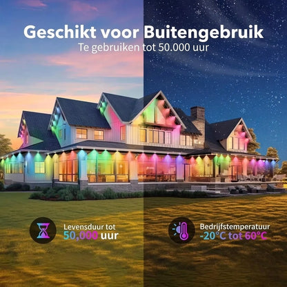Slimme RGB lichtslinger voor buiten met app bediening