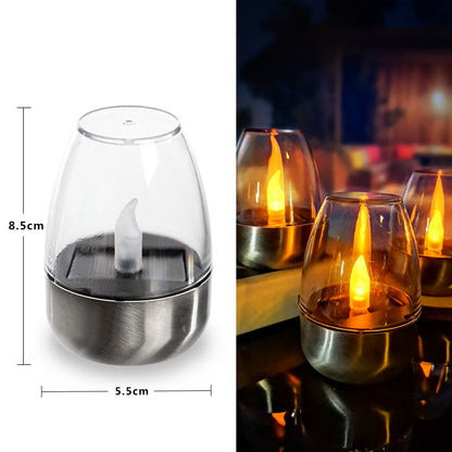 6 Pack Solar Power Theelichtjes Outdoor Vlamloos