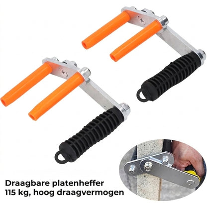 Ergonomische plaatdragers set van 2