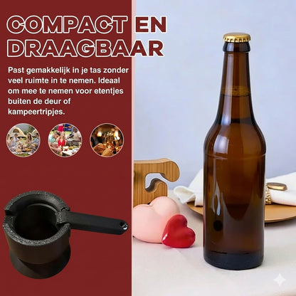 Set van 3 bierflesopeners met hendel