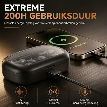 Lichtgewicht Bluetooth oordopjes met oorclip voor sport