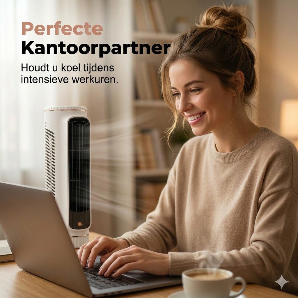 Draagbare USB-torenventilator met 3 snelheden