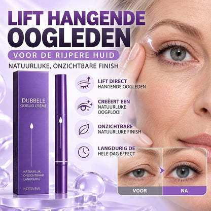 Onzichtbare ooglidcrèmepen voor natuurlijk gevormde dubbele oogleden