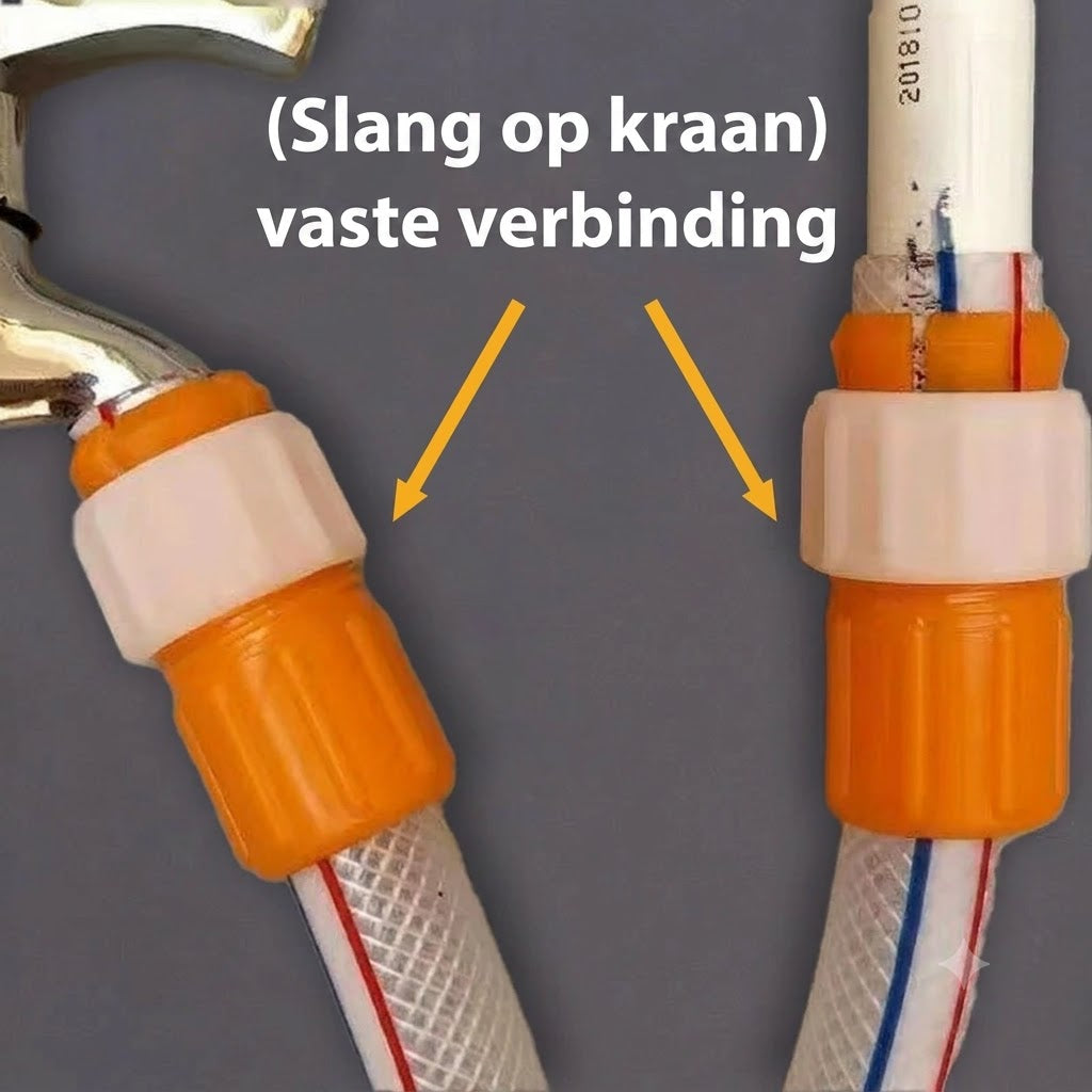 Universele Lekvrije Snelkoppeling voor Tuinslang en Kraan