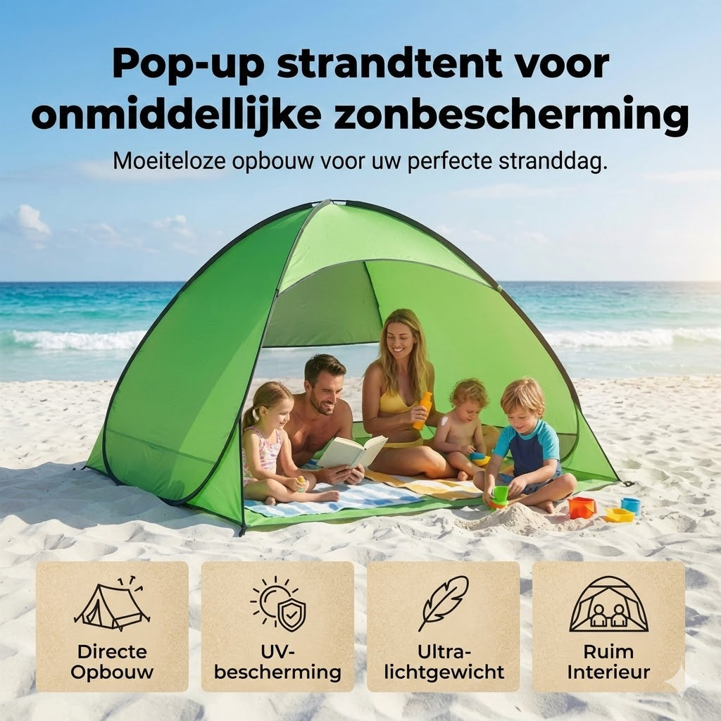 Automatische pop-up strandtent