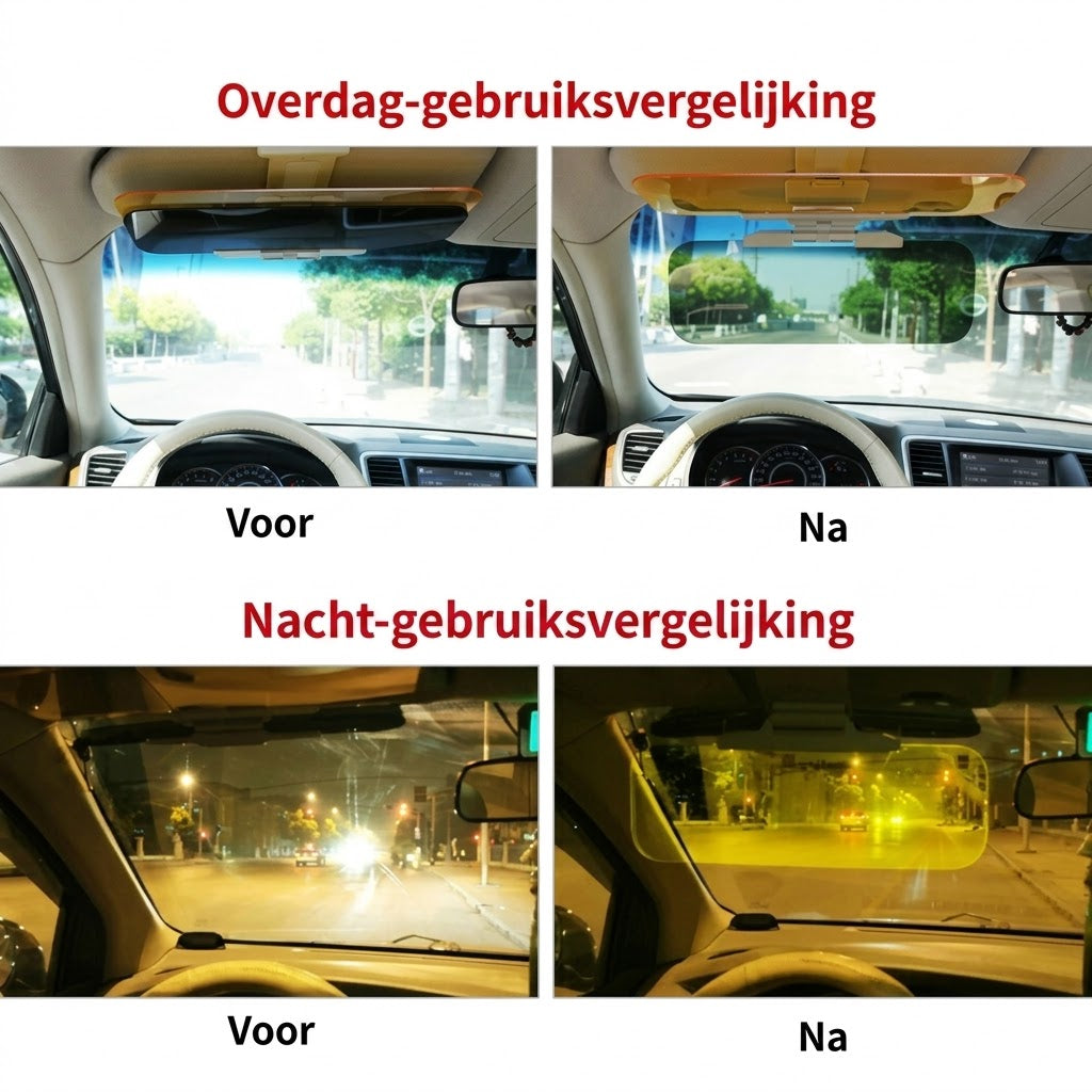 clip-onantiverblindingsvizier voorde auto