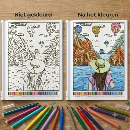 Kleurboek op Nummer voor Volwassenen