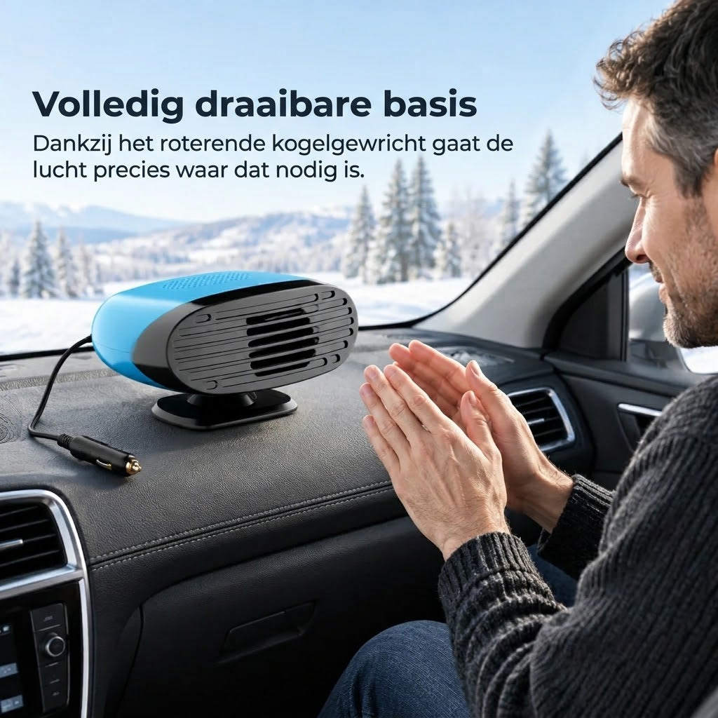 Mini autoverwarmer voor het ontwasemen en ontdooien van autoruiten