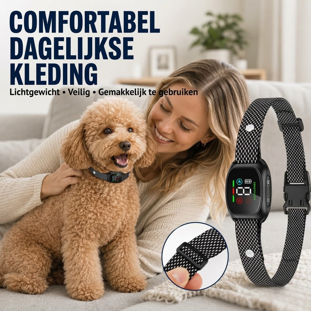 Slimme antiblafhalsband voor honden
