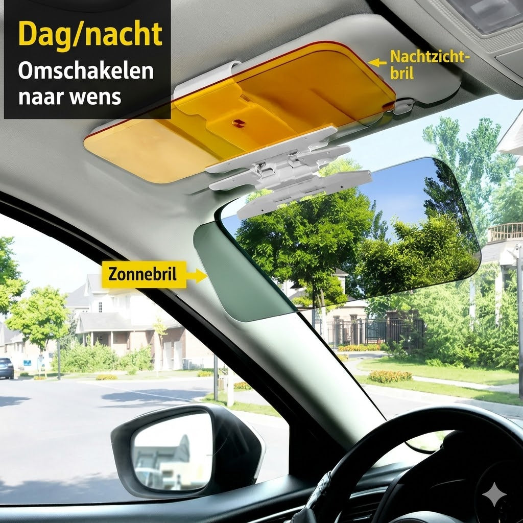 clip-onantiverblindingsvizier voorde auto