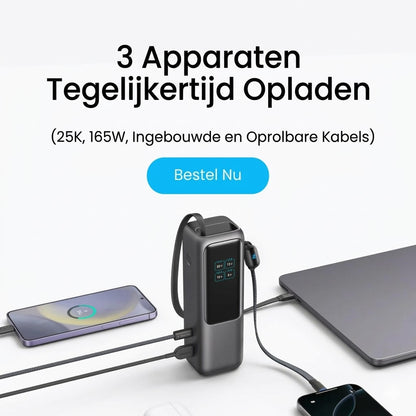 Portable Charger with Built-in Cable