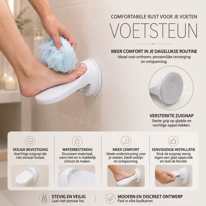 Douchevoetsteun met zuignapbevestiging