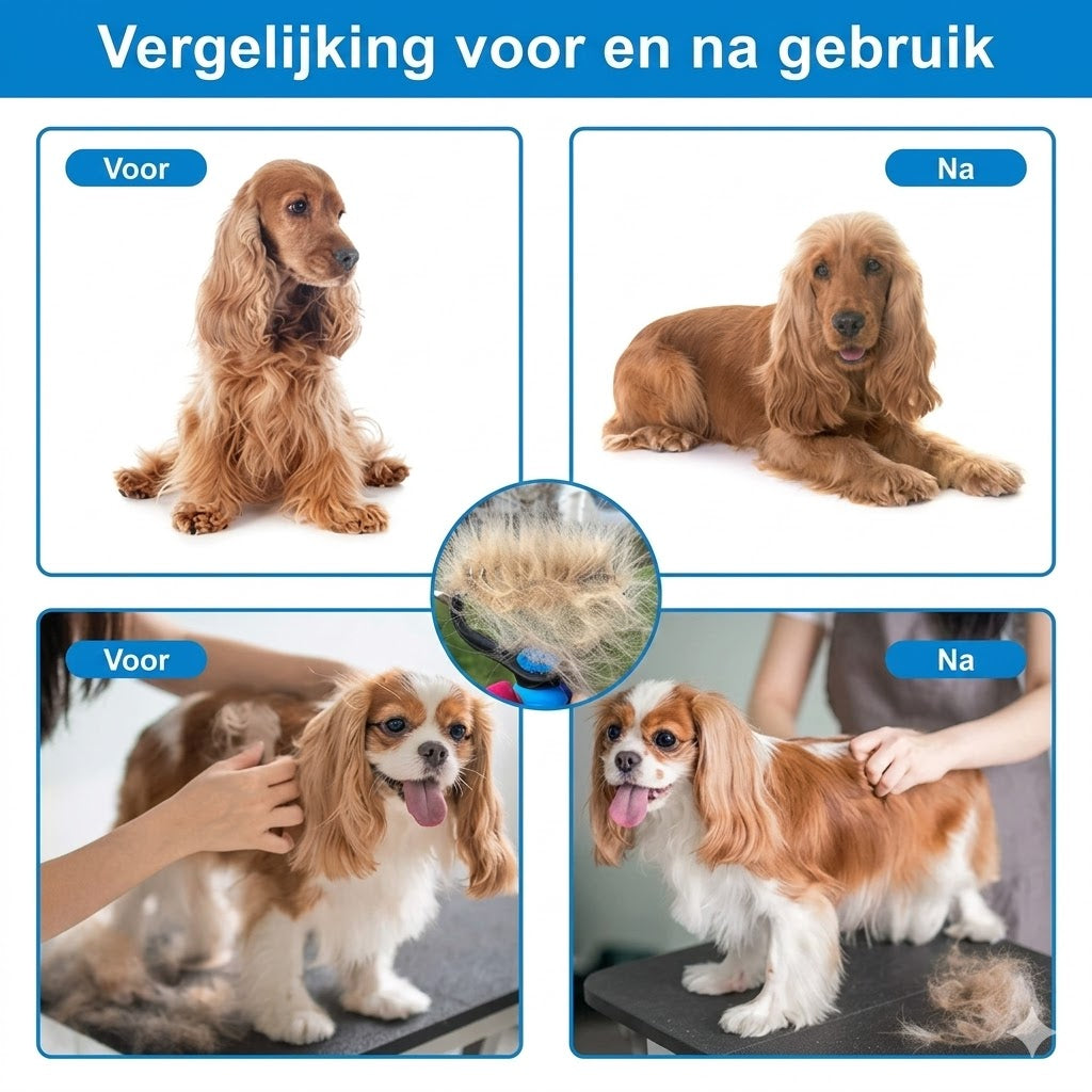 Dubbelzijdige Huisdierontharingsborstel