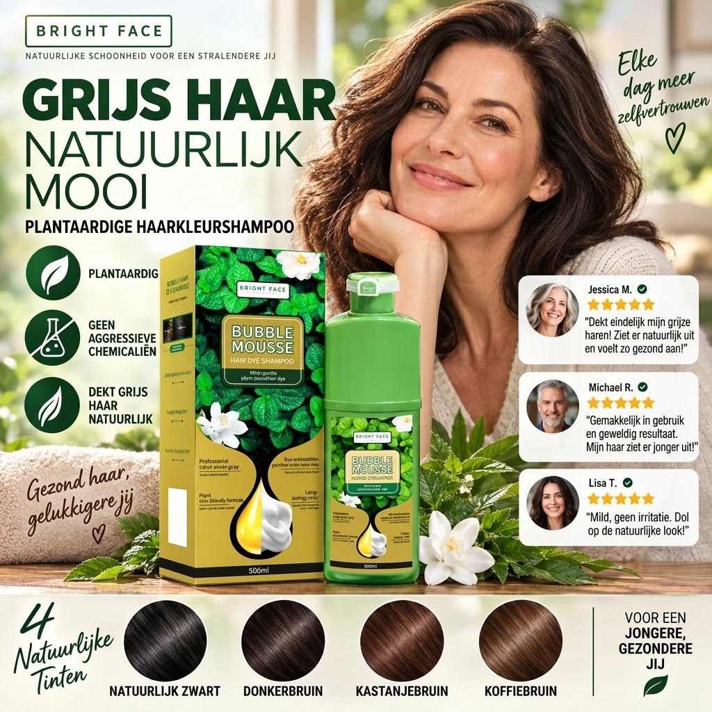 Langhoudende plantaardige schuimhaarverf zonder ammoniak
