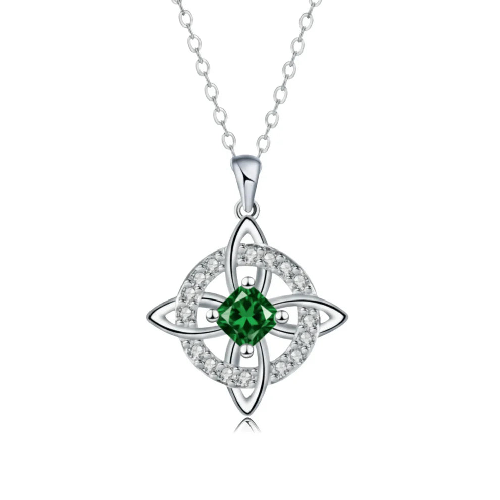 Ketting met Heksenknoop en Geboortesteen