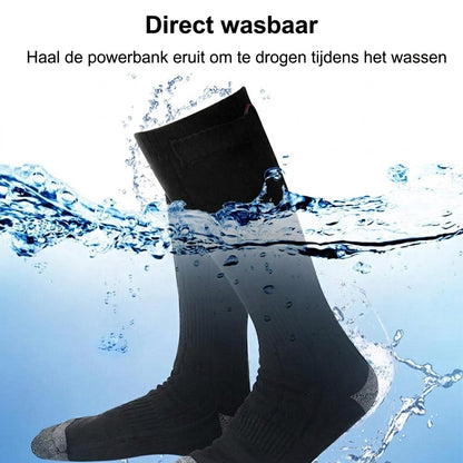 Waterbestendige elektrisch verwarmde wintersokken