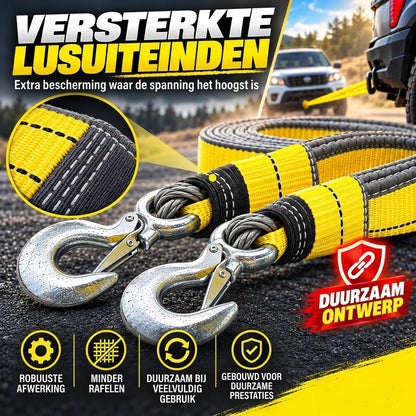 Sleepband 8 ton 4 meter met U beugelhaken