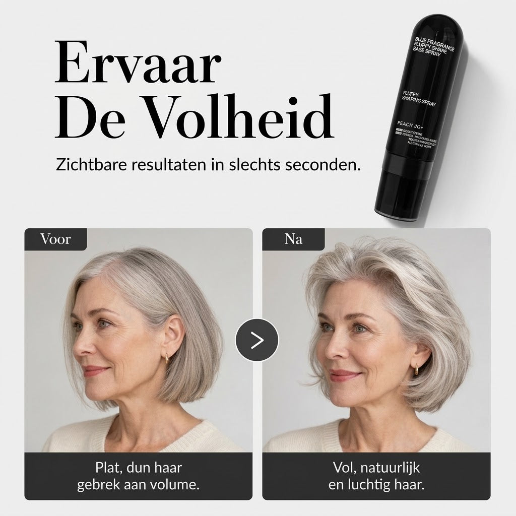 Volumegevende haarspray met perzikgeur voor fijn haar