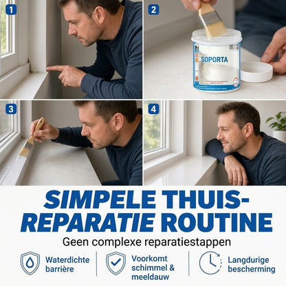 Transparante waterdichte afdichtingskit voor diverse oppervlakken