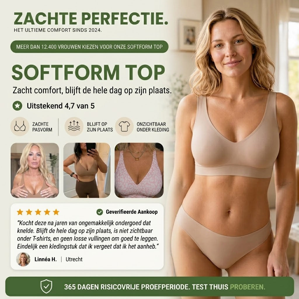 SoftForm beugelloze bh met natuurlijke pasvorm
