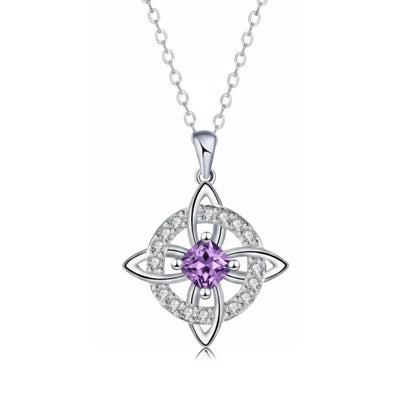 Ketting met Heksenknoop en Geboortesteen